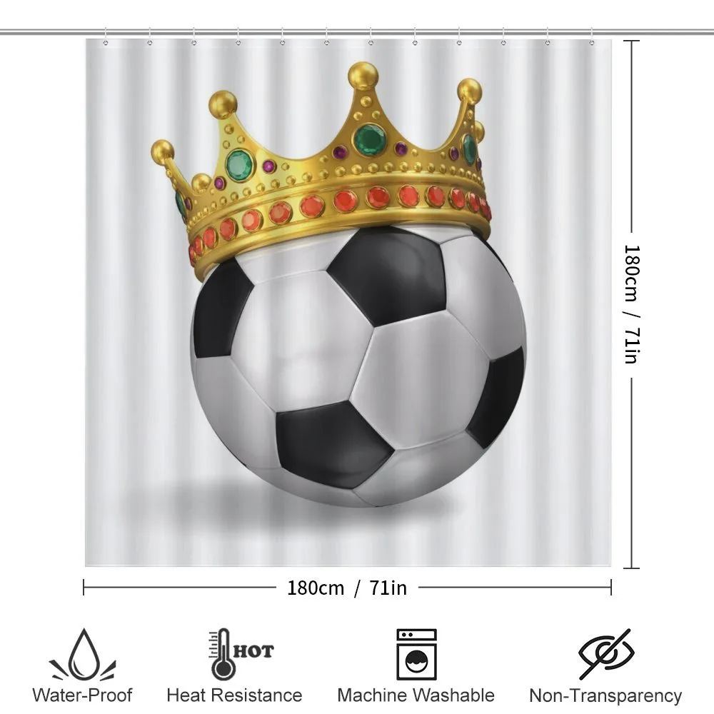 Football Soccer with Crown — Detail 2