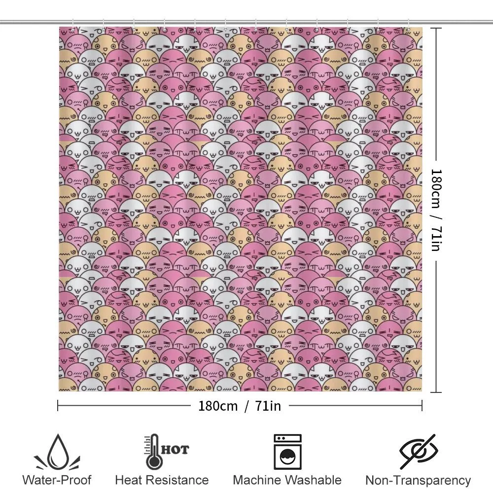 Kawaii Faces Fun Pattern — Detail 2