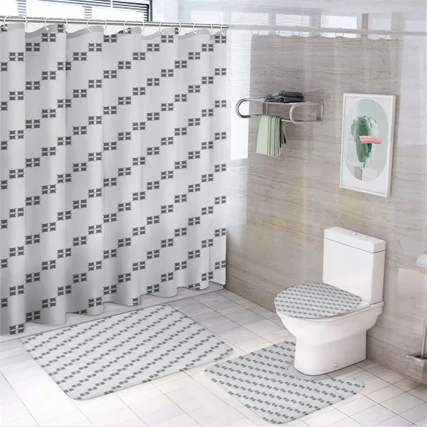Middle East Squares on a shower curtain