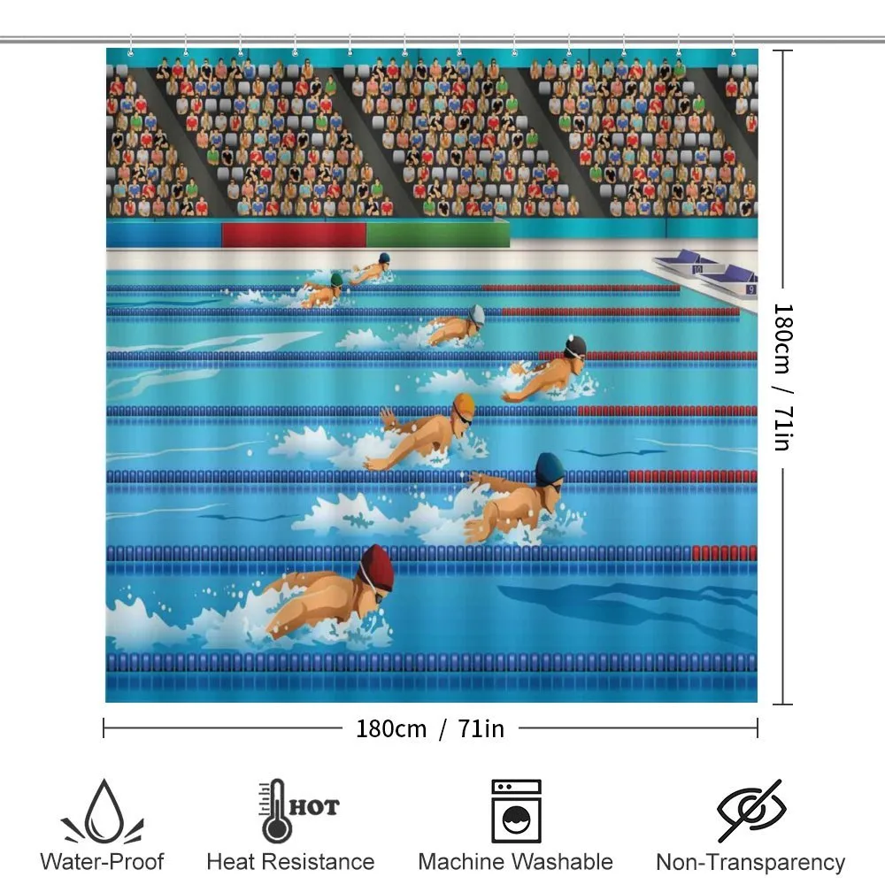 Olympics Swimming Race — Detail 2