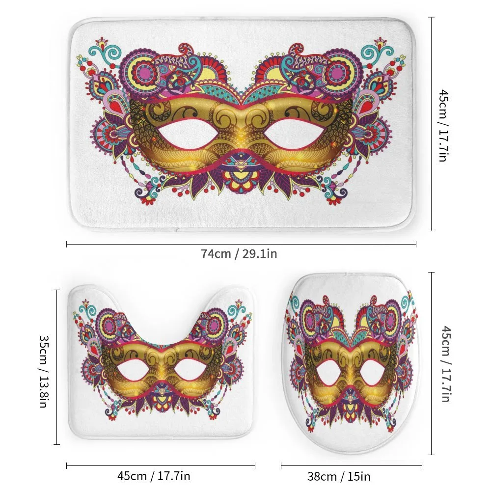 Ornate Yellow Mask — Detail 1