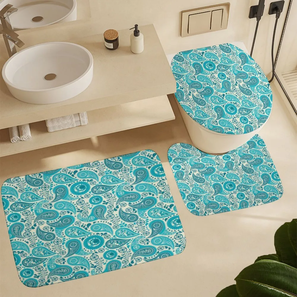 Paisley Blue Flowers — Detail 5