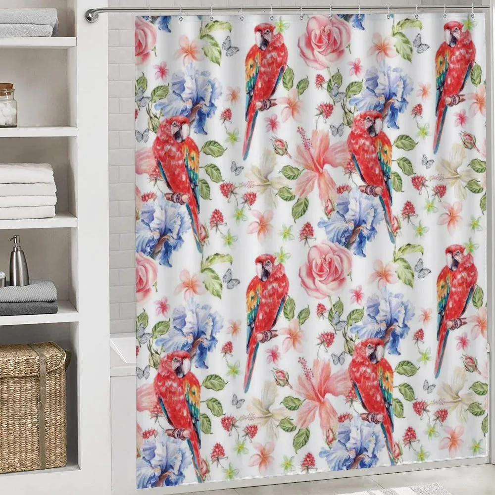 Parrots Iris and Roses — Detail 4