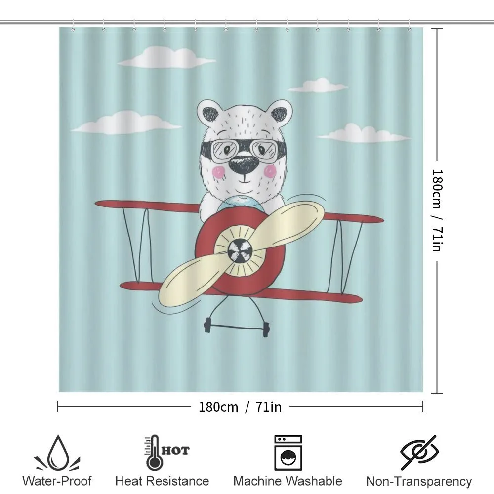 Pilot Bear in Plane — Detail 2