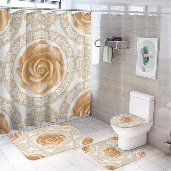 Rose Florets on a shower curtain