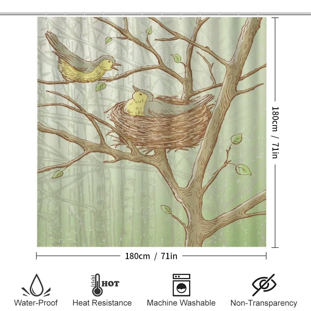 Tree Animals Spring Woods — Detail 2