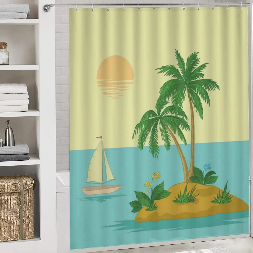 Tropical Palm Tree and Boat — Detail 4