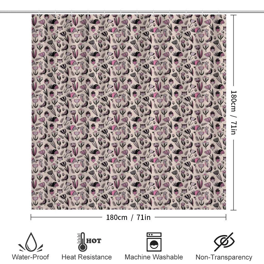 Tulips and Birds Pattern — Detail 2