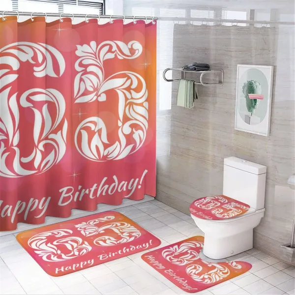 Vibrant Theme on a shower curtain