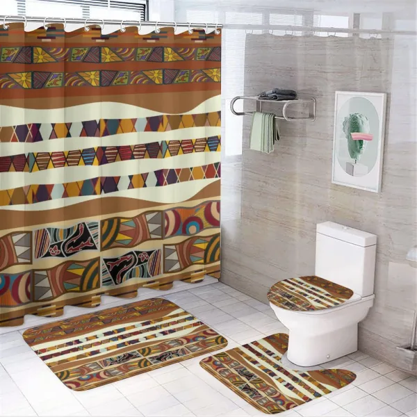 Boho Folk on a shower curtain