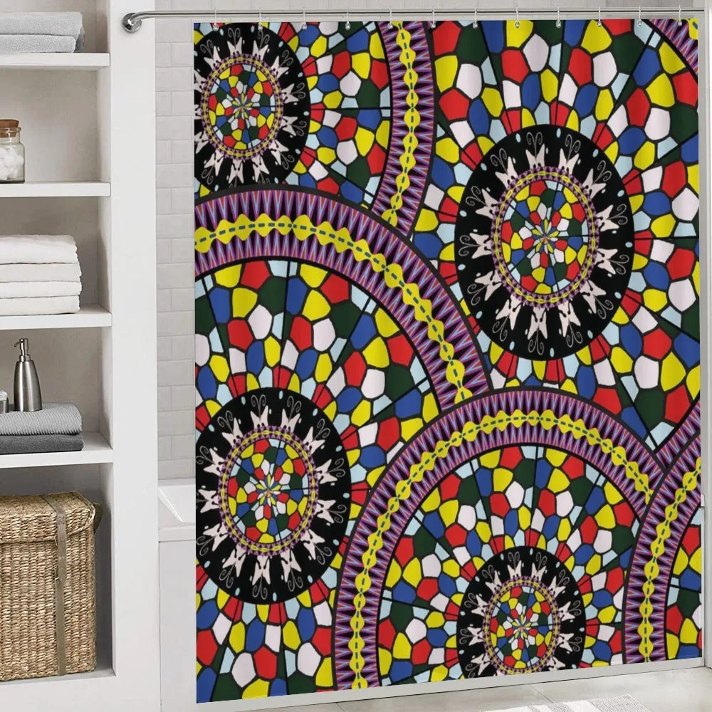 Colored Mosaic Mandala — Detail 4