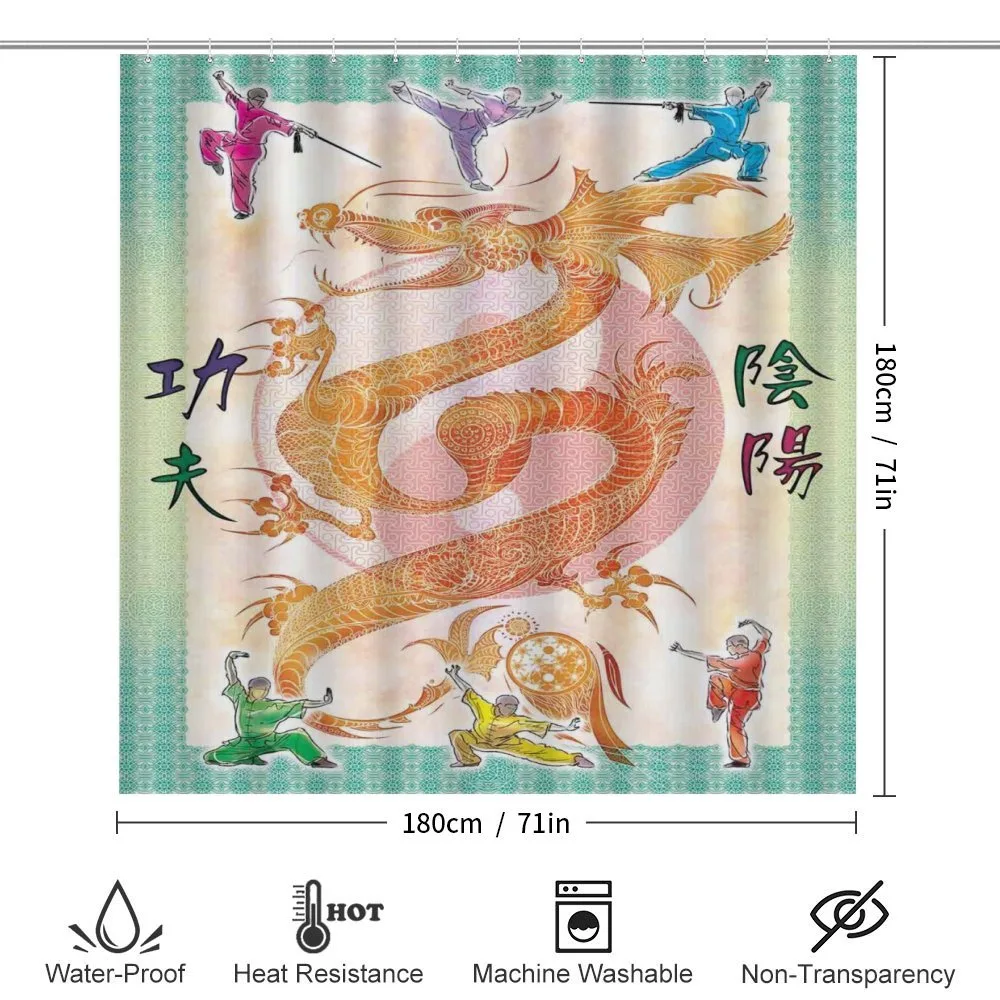 Colorful Dragon and Samurais — Detail 2