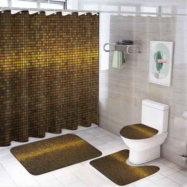 Disco Theme Artwork on a shower curtain