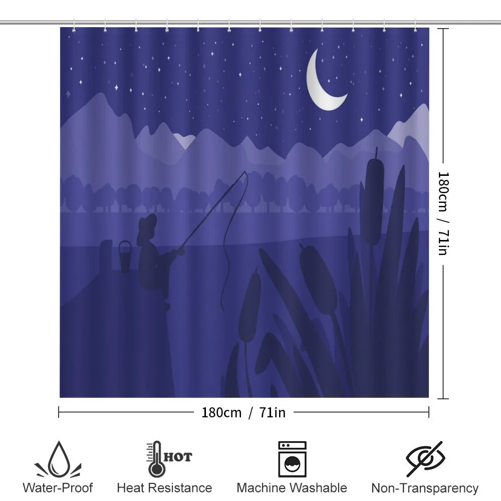 Fisherman Moon River — Detail 2