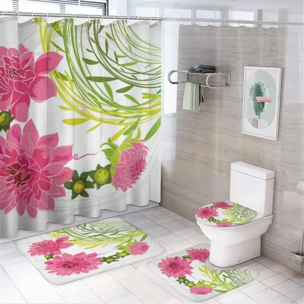 Gentle Nature Theme on a shower curtain