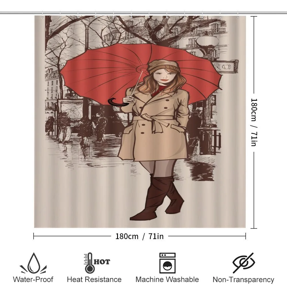 Lady Walking in Paris — Detail 2