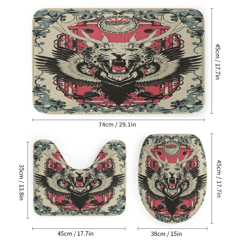Leopard Head Horns Wings — Detail 1