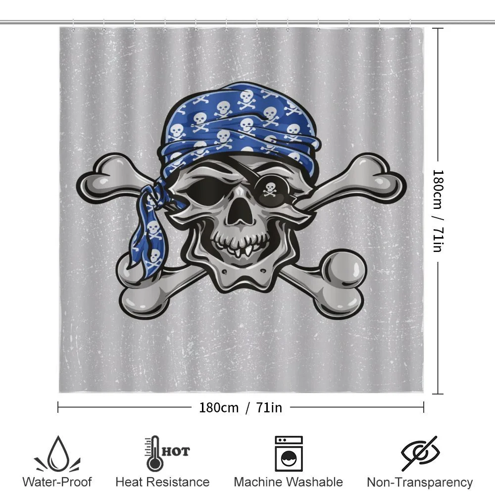 Pirate Evil Head Bones — Detail 2