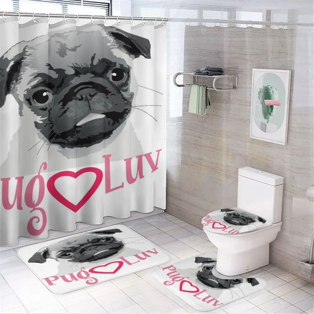Pug Love Image Grey — Your design