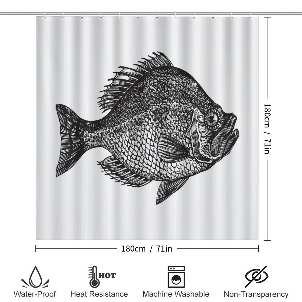 Rock Bass Black and White — Detail 2