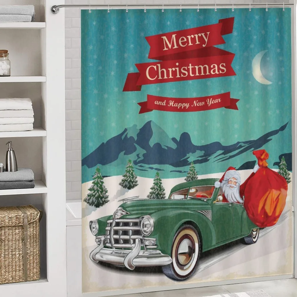 Santa in Classic Car — Detail 4