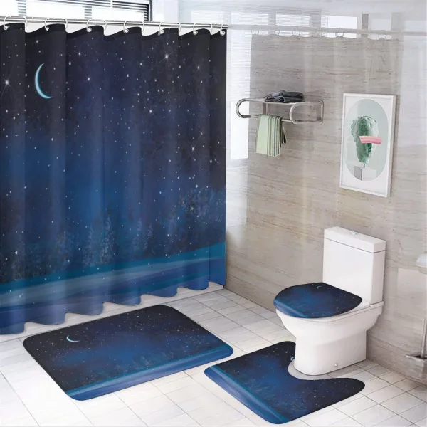 Snowy Winter Wonderland on a shower curtain