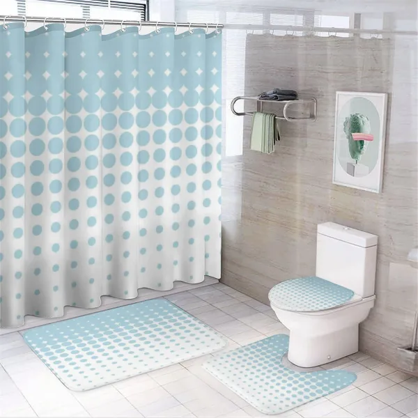 Vanishing Dots on a shower curtain