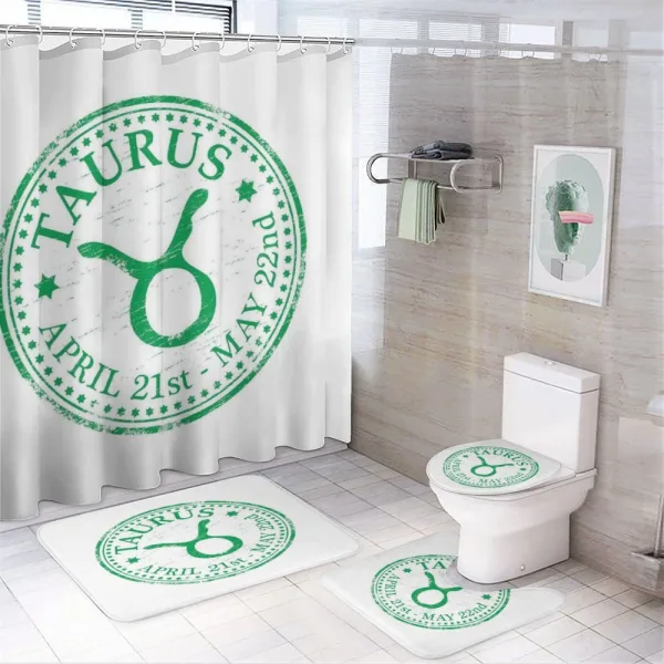Vintage Star Sign on a shower curtain