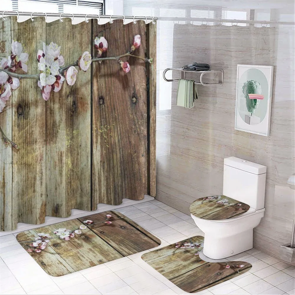 Blooming Spring Flowers — 4-Piece Bathroom Set preview