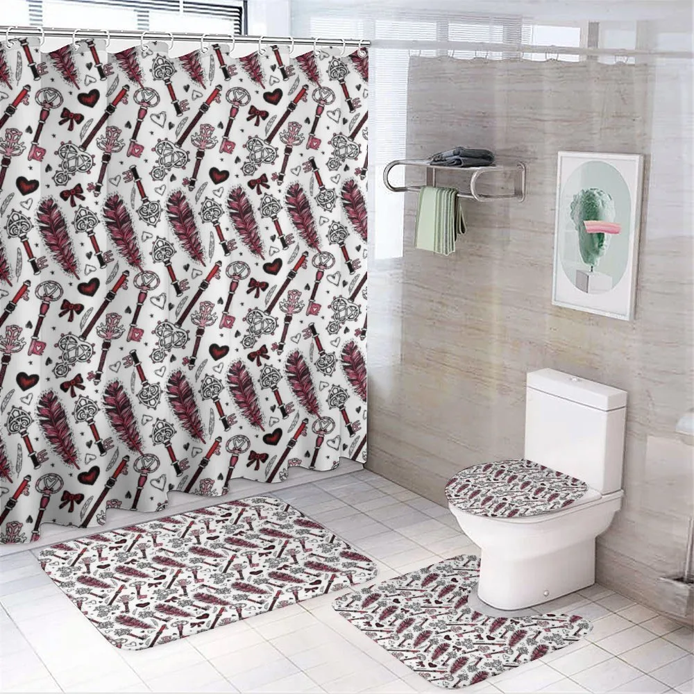 Creative Vintage Keys Art — 4-Piece Bathroom Set preview