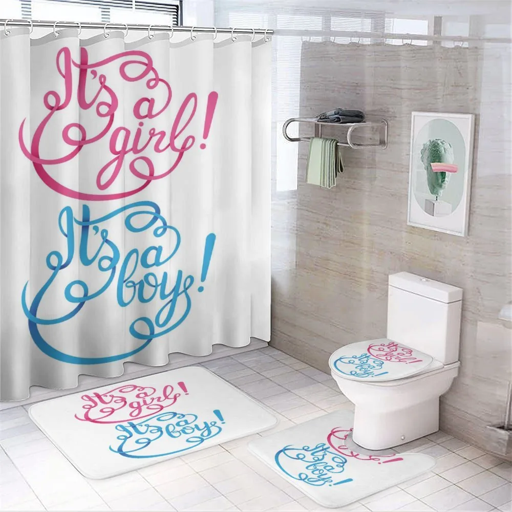 It's a Girl Boy — 4-Piece Bathroom Set preview