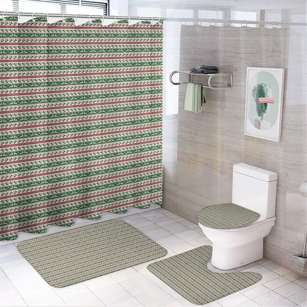 Holiday Borders — 4-Piece Bathroom Set preview