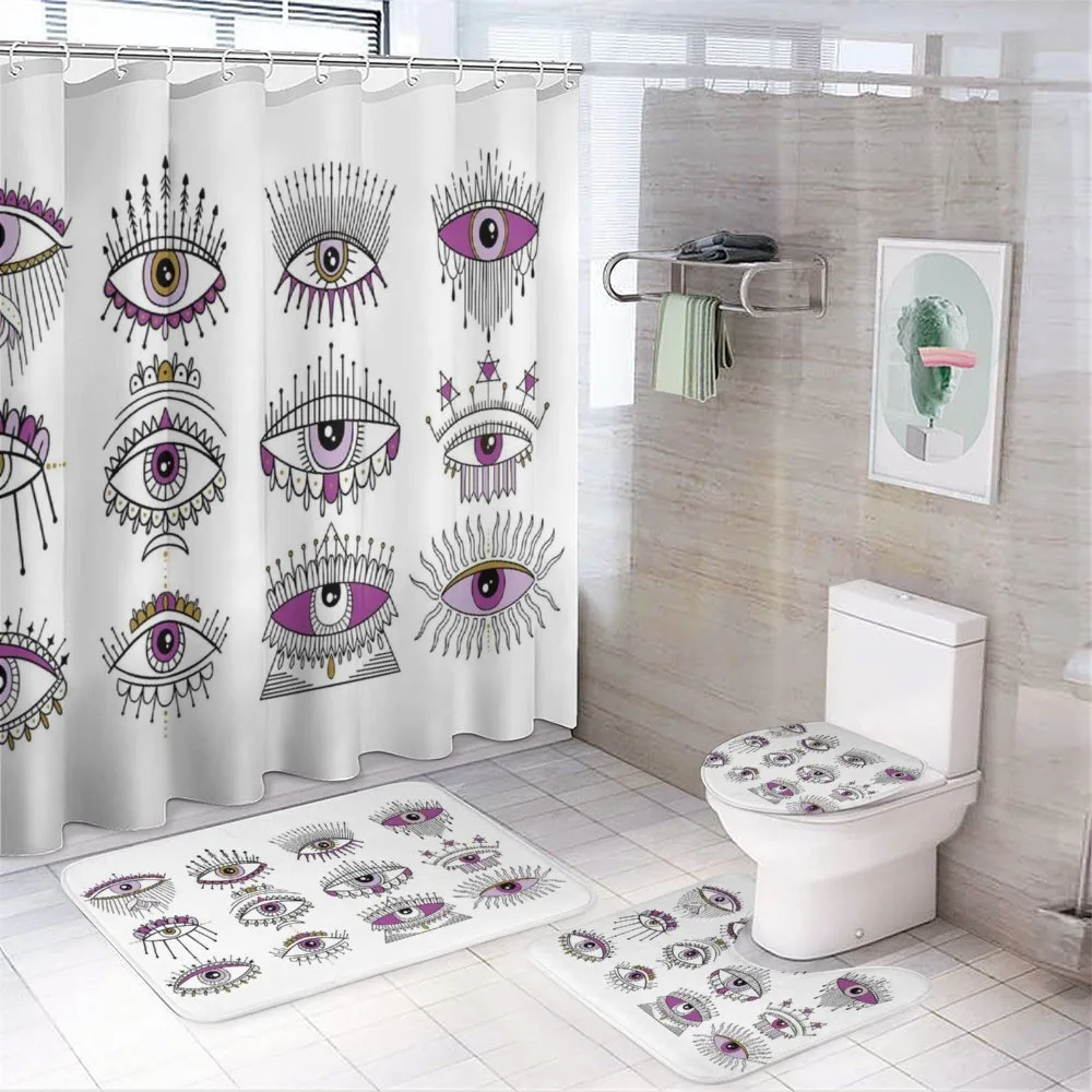 Evil Seeing Eye Sign — 4-Piece Bathroom Set preview
