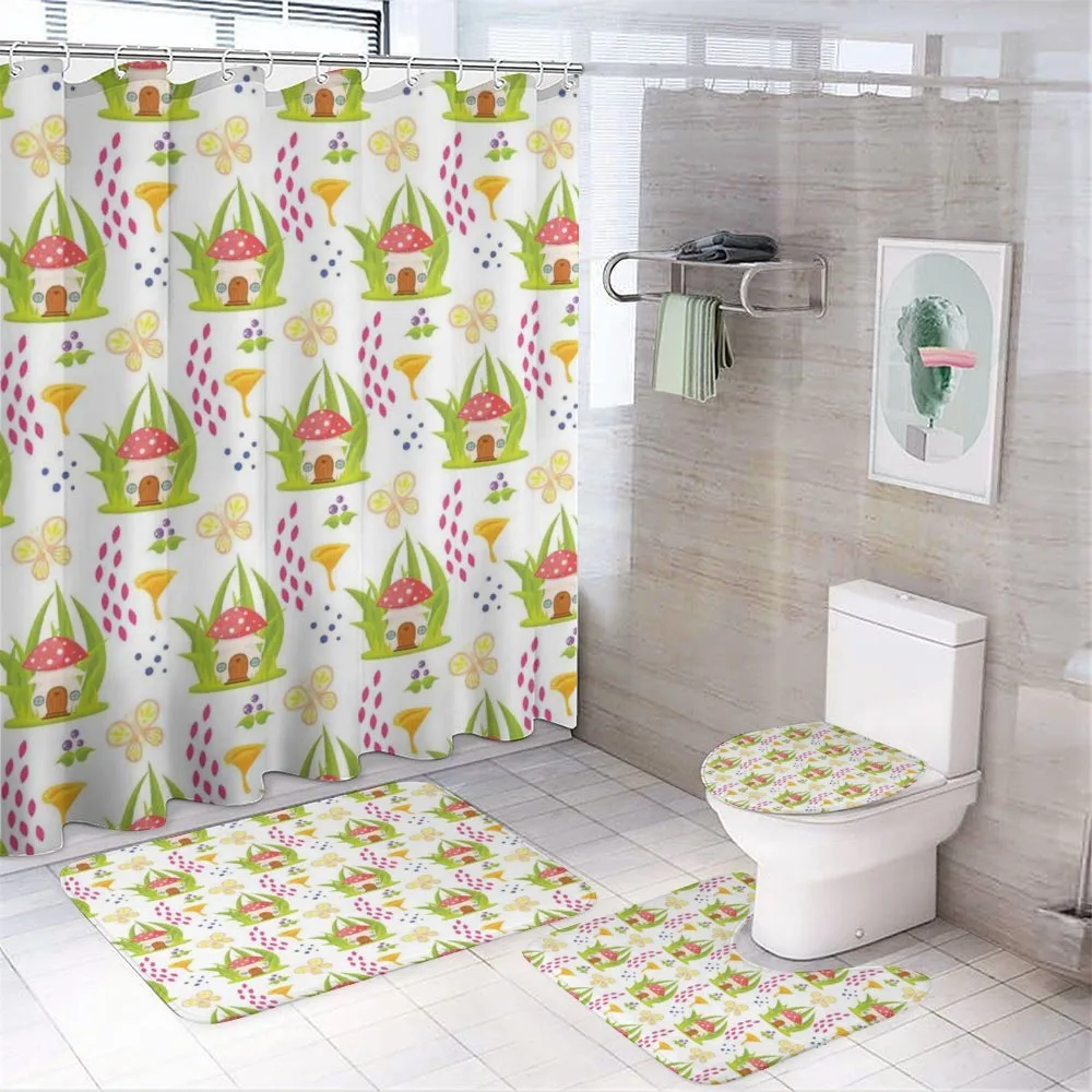 Spring Forest Toadstool — 4-Piece Bathroom Set preview
