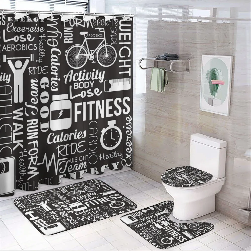Active Life Words — 4-Piece Bathroom Set preview