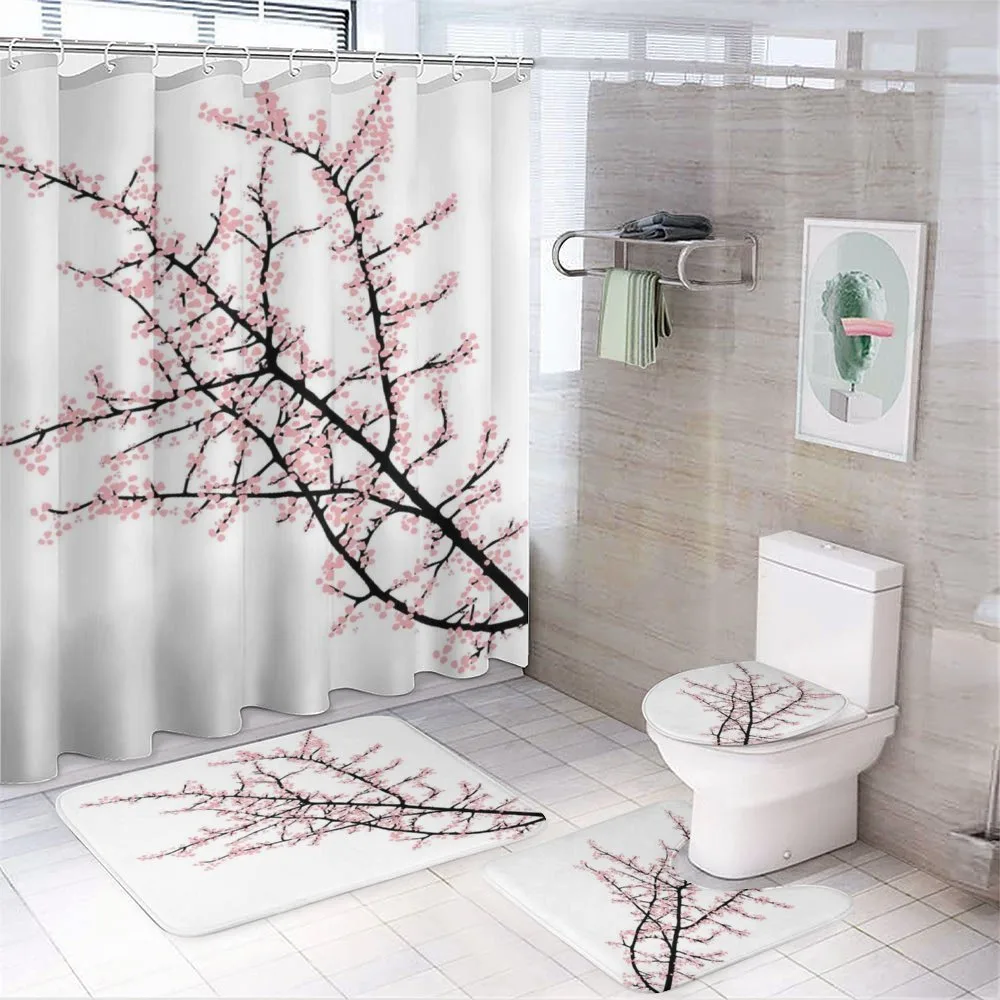 Cherry Branch Floral — 4-Piece Bathroom Set preview