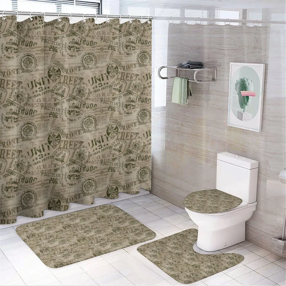 Nostalgic Pins Old — 4-Piece Bathroom Set preview