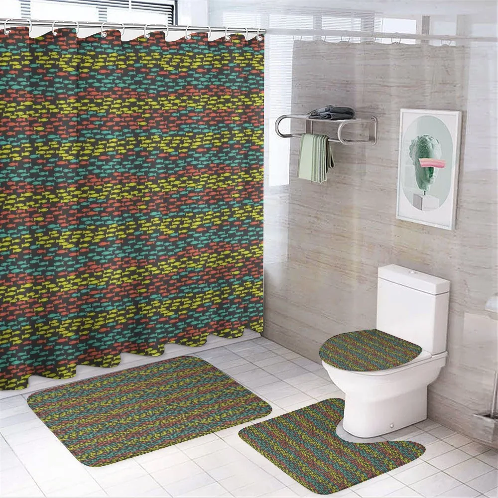 Retro Style Small Animals — 4-Piece Bathroom Set preview