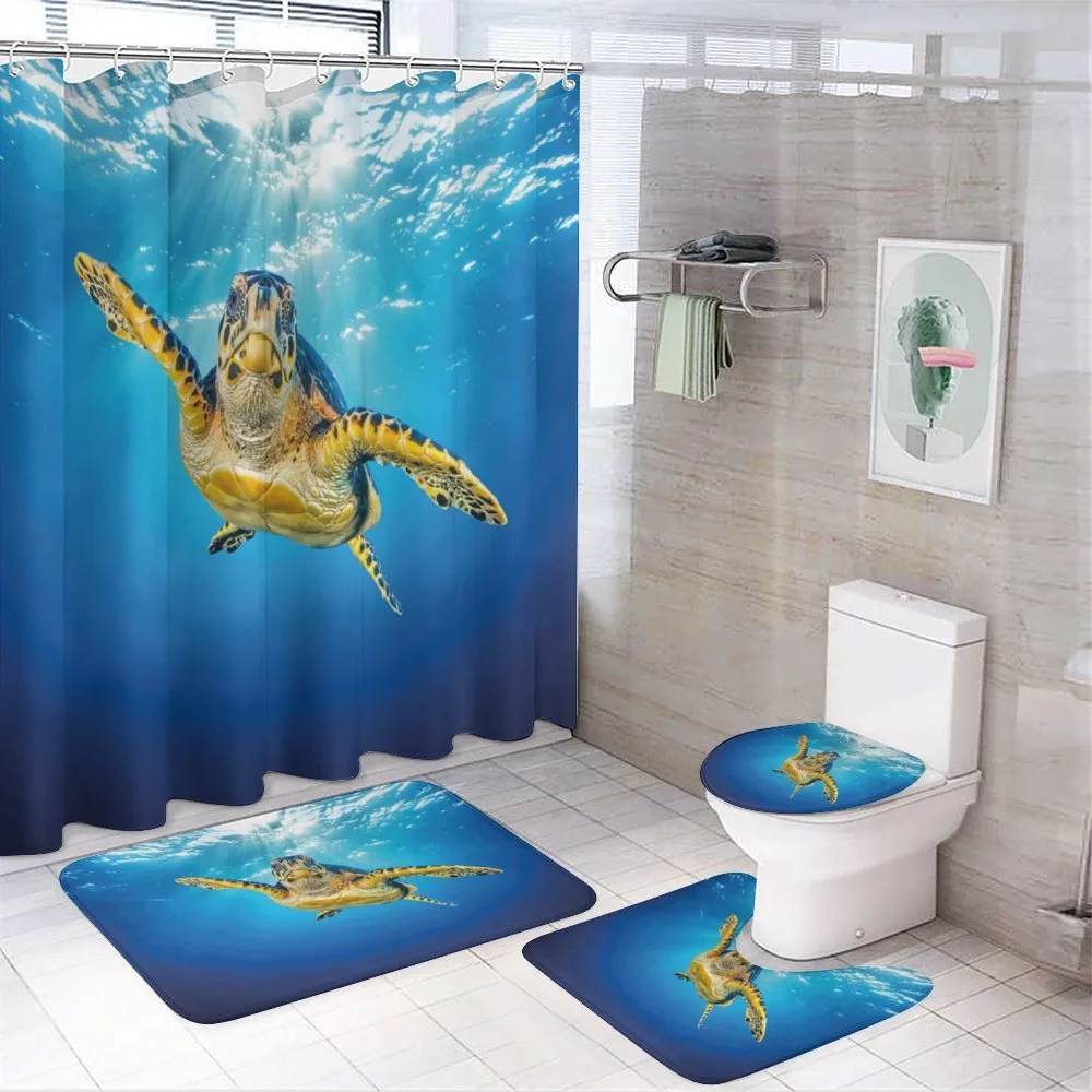 Blue Waters Swimming — 4-Piece Bathroom Set preview