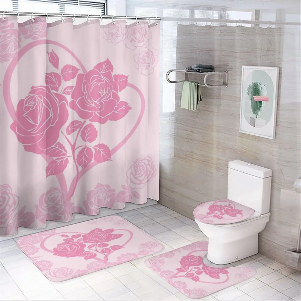 Roses in Heart — 4-Piece Bathroom Set preview