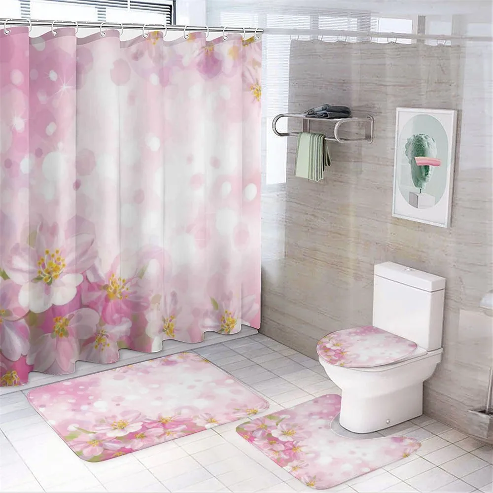 Blossoming Spring Tree — 4-Piece Bathroom Set preview