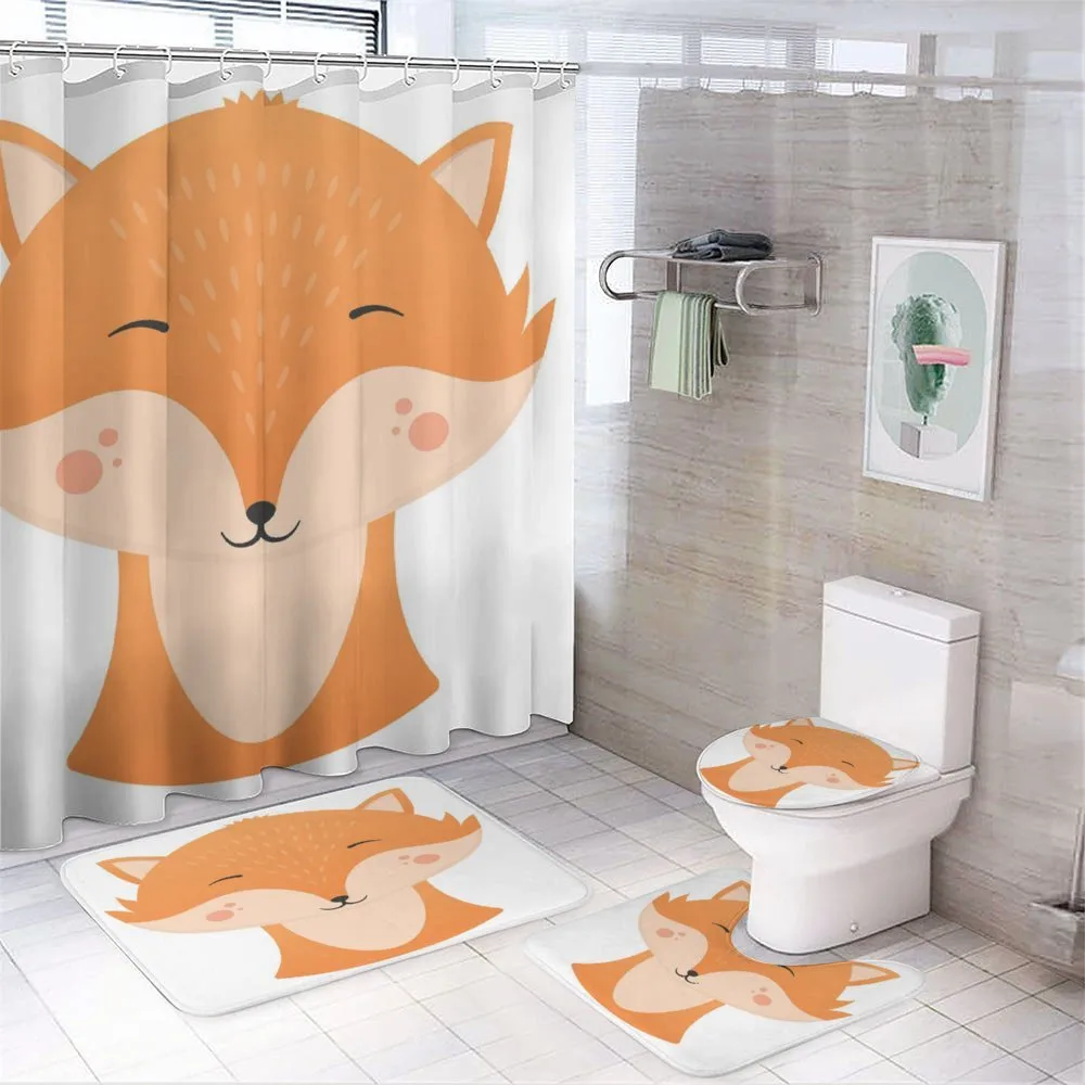 Happy Animal Face Simplicity — 4-Piece Bathroom Set preview