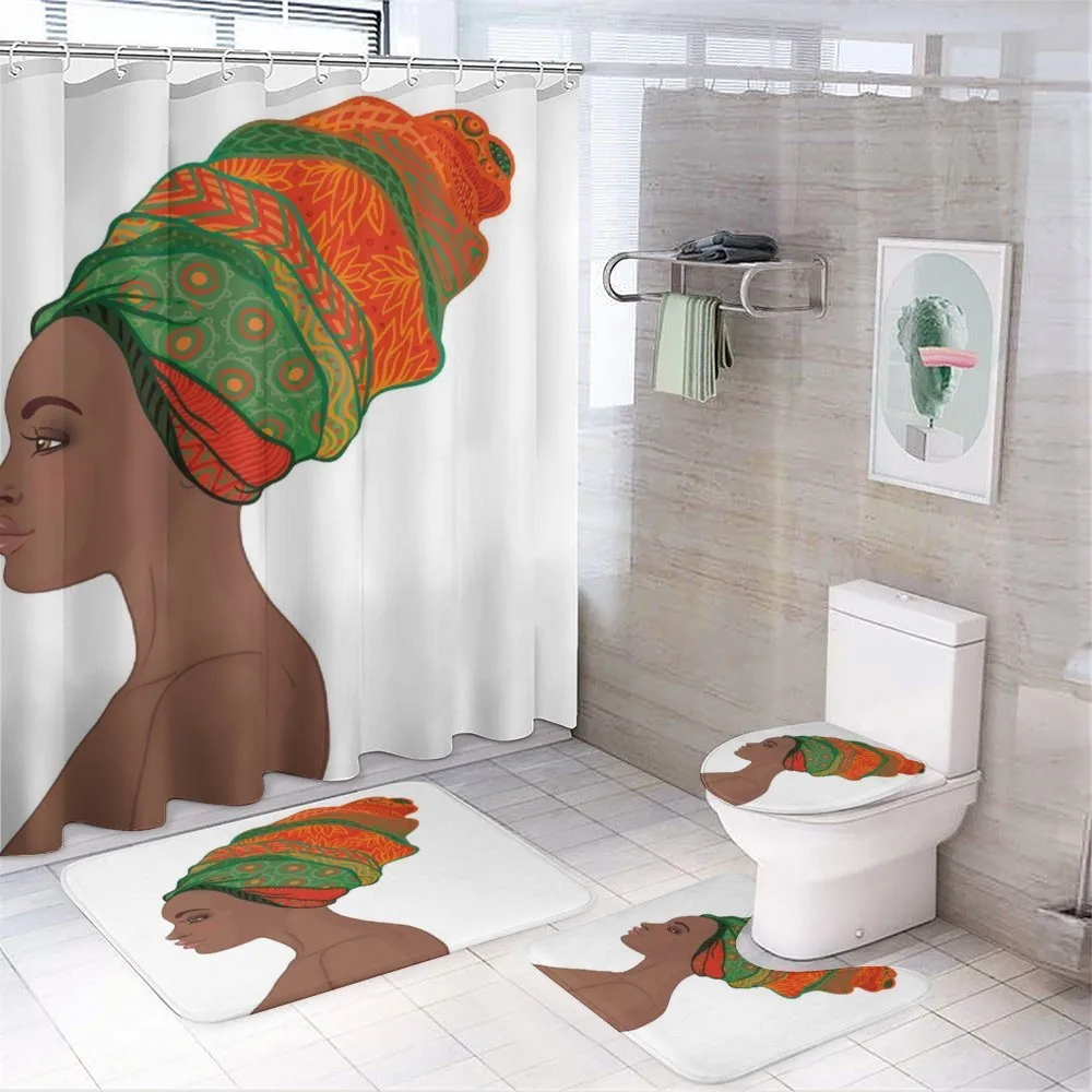 Young Afro Beauty — 4-Piece Bathroom Set preview