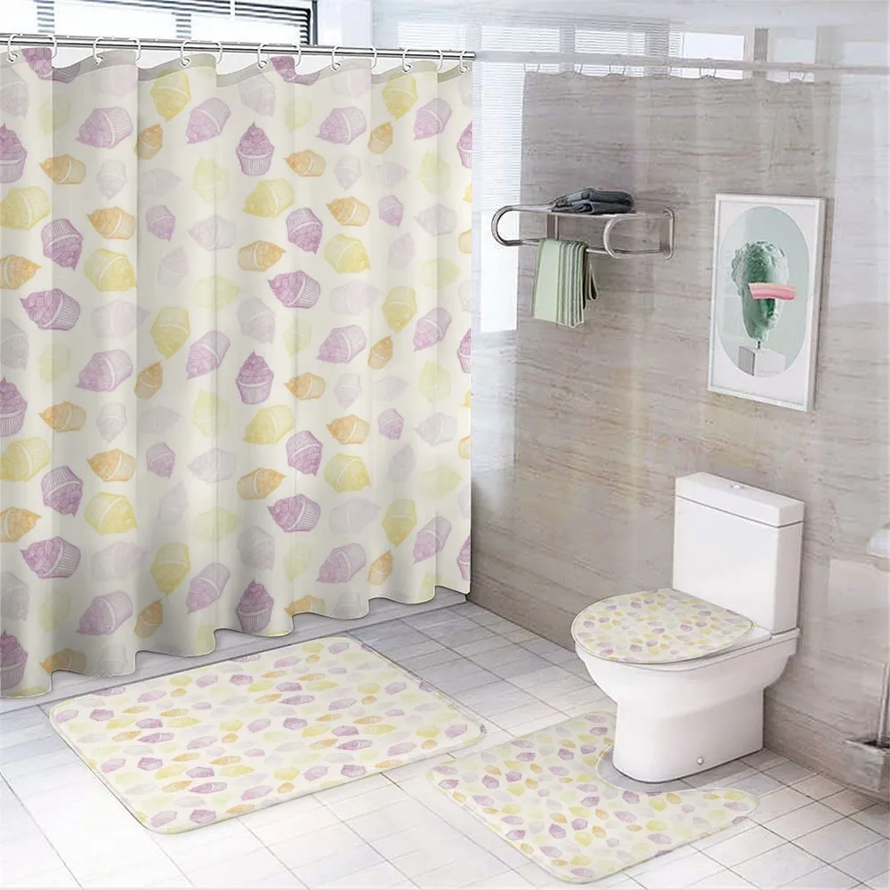Creamy and Cupcakes — 4-Piece Bathroom Set preview