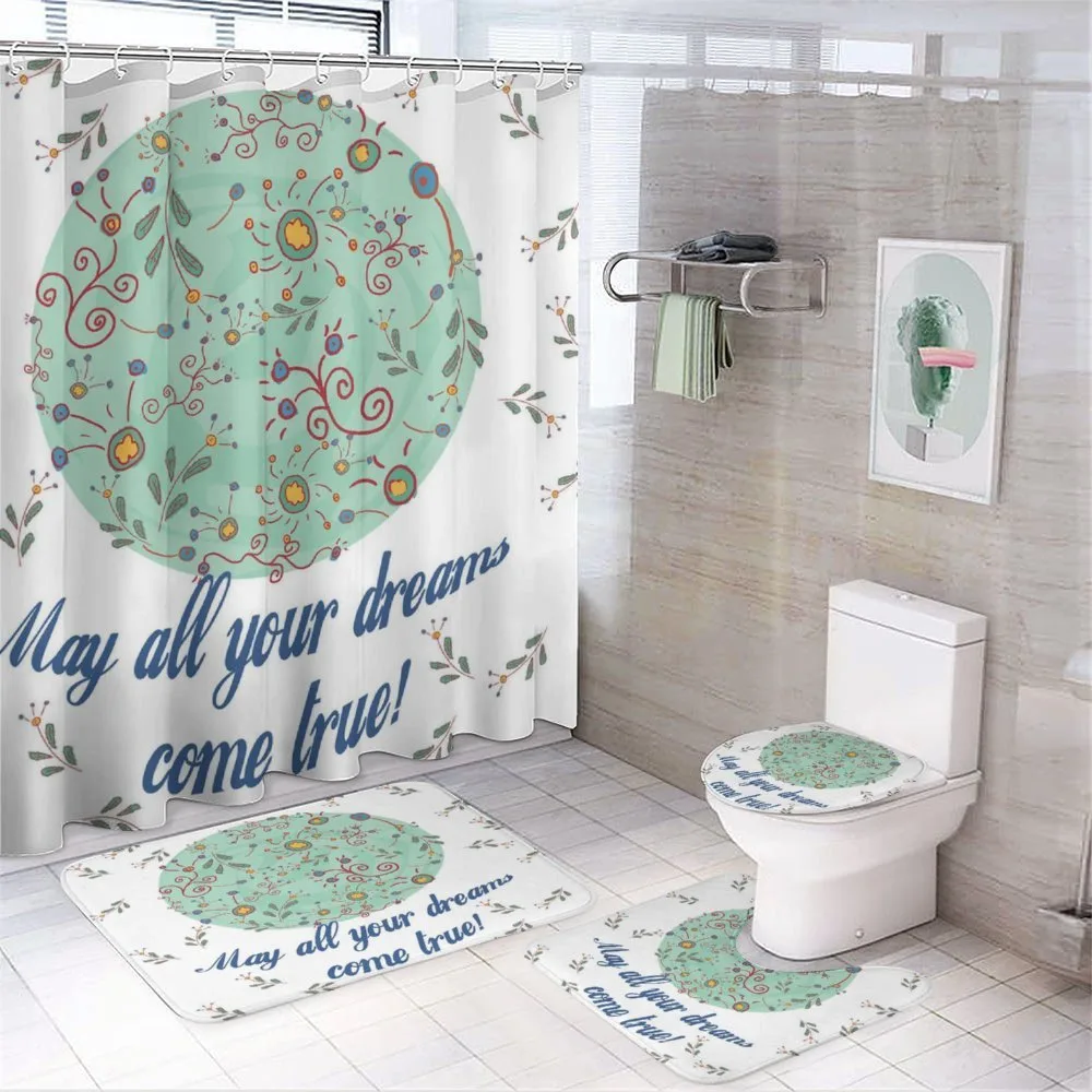 Floral Art Dreams Come True — 4-Piece Bathroom Set preview