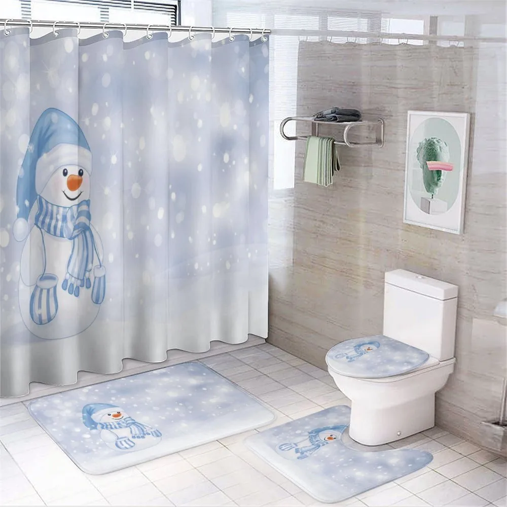 Toddler Snowman Cartoon — 4-Piece Bathroom Set preview