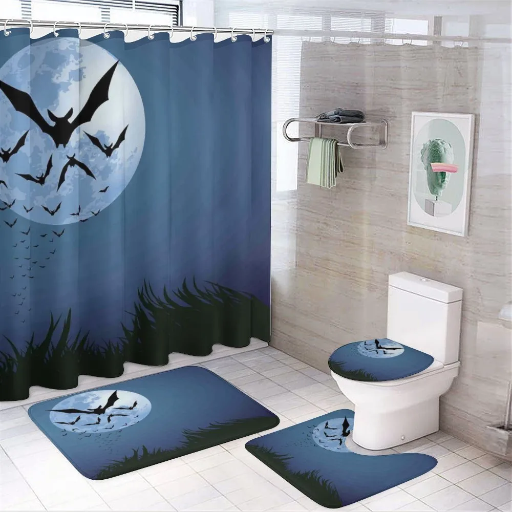 Cloud of Bats Flying — 4-Piece Bathroom Set preview