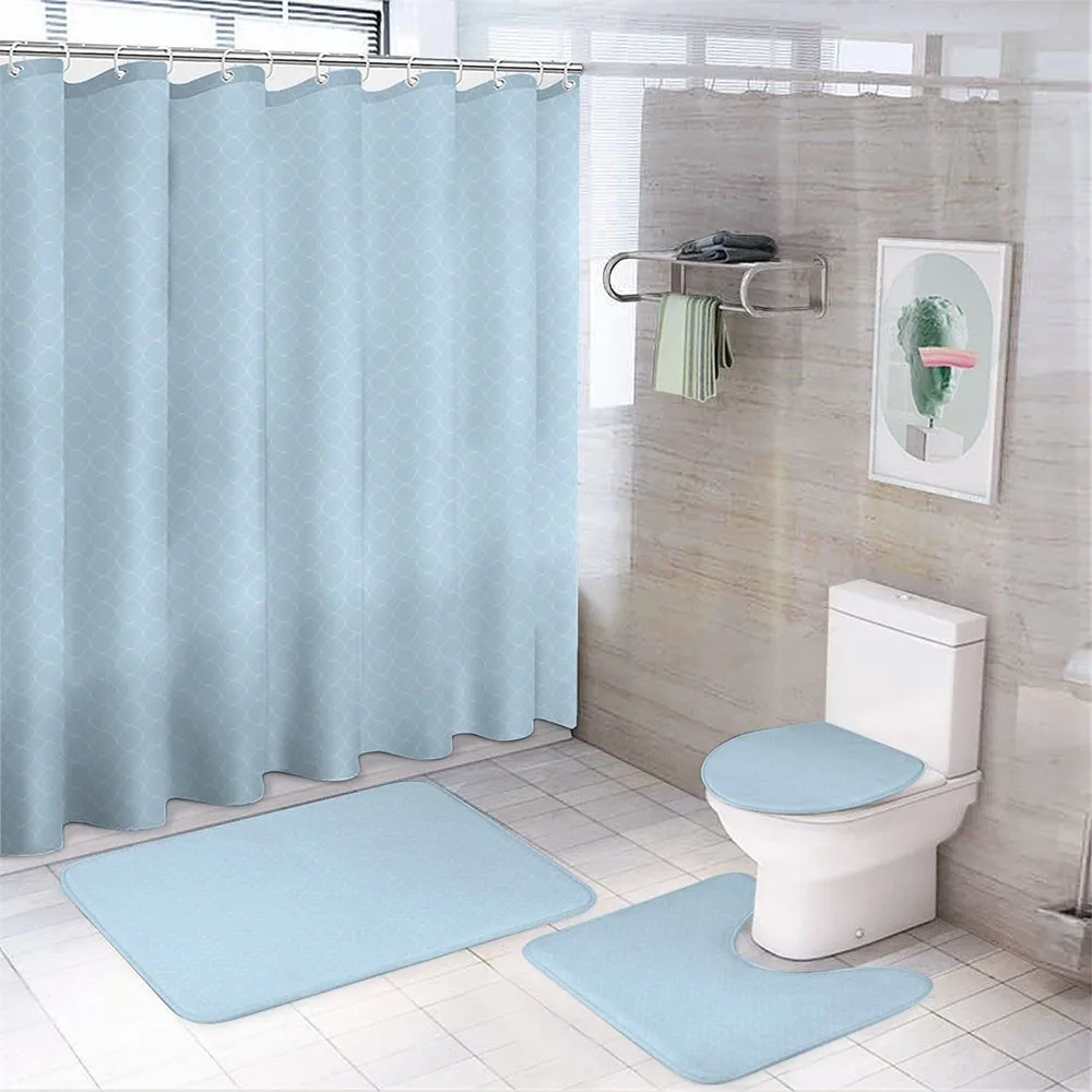 Thin Line Tracery — 4-Piece Bathroom Set preview