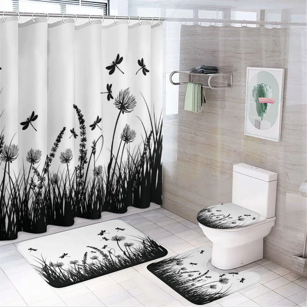 Grass Bush Meadow Spring — 4-Piece Bathroom Set preview