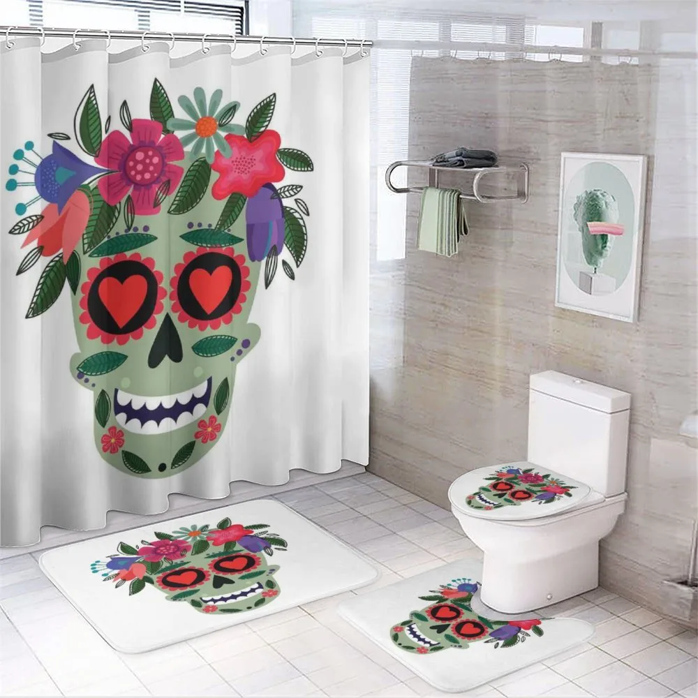 Mexican Floral Wreath — 4-Piece Bathroom Set preview